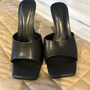 Elegant Black Women's Slide Sandals Forever 21